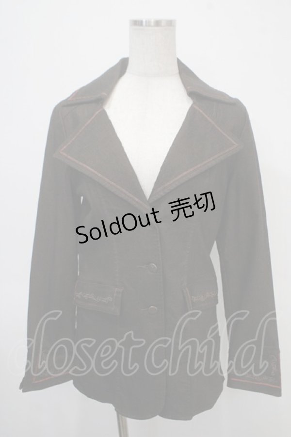 画像1: 【SALE】Ozz oneste / 刺繍入りジャケット  茶 Y-25-04-30-095-OO-JA-SZ-ZT213 (1)