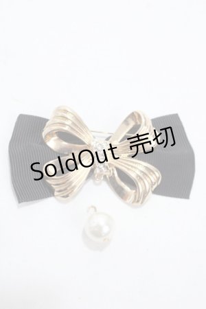 画像: m petit by misako / AMPLリボンブローチ  中金 Y-25-04-30-014-LO-AC-SZ-ZT422-F004