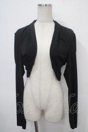 画像: Ozz oneste / 刺しゅう入りボレロ  黒 Y-25-04-30-096-OO-TO-SZ-ZY