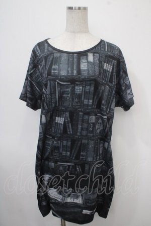 画像: Enchantlic Enchantilly / 秘密の書斎カットワンピース  黒 Y-25-04-30-100-LO-OP-SZ-ZY