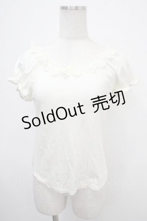 画像: Emily Temple cute / スカラップ刺繍パフカットソー  アイボリー Y-25-04-30-106-ET-TO-SZ-ZY