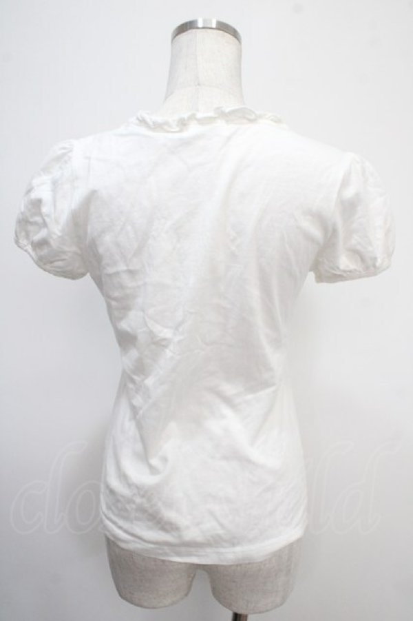 画像2: BPN / 薔薇＆蝶ptカットソー M 白 Y-25-04-30-108-GO-TO-SZ-ZY (2)