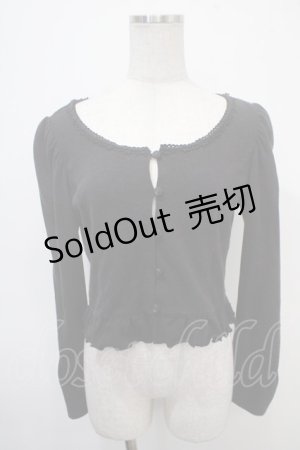 画像: MIHO MATSUDA / フラワーレースカーディガン M 黒 Y-25-04-30-119-GO-TO-SZ-ZY