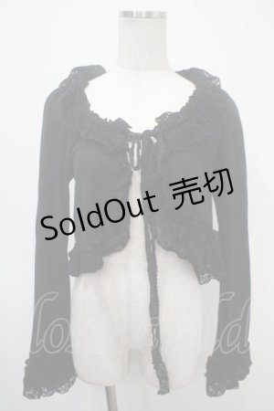 画像: BPN / フリルボレロ M 黒 Y-25-04-30-120-GO-TO-SZ-ZY