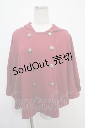 画像: PEACE NOW / ナポレオンケープポンチョ M 赤 Y-25-04-30-126-PU-JA-SZ-ZT199