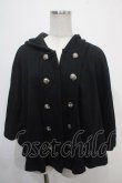 画像1: PEACE NOW / ナポレオンケープポンチョ M 黒 Y-25-04-30-127-PU-JA-SZ-ZY (1)