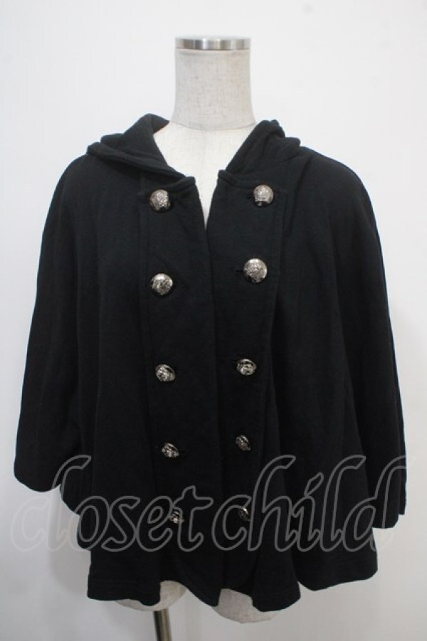 画像1: PEACE NOW / ナポレオンケープポンチョ M 黒 Y-25-04-30-127-PU-JA-SZ-ZY (1)