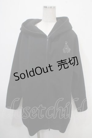 画像: ALGONQUINS / ロゴ刺繍ブルゾン F 黒 Y-25-04-30-128-AL-JA-SZ-ZT-C046