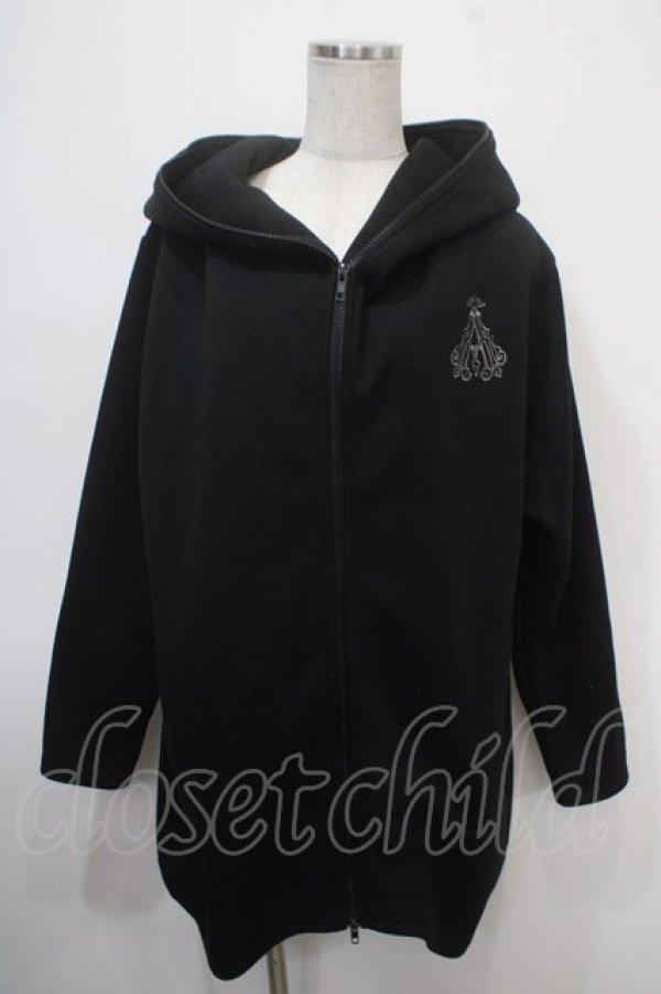 画像1: ALGONQUINS / ロゴ刺繍ブルゾン F 黒 Y-25-04-30-128-AL-JA-SZ-ZY (1)