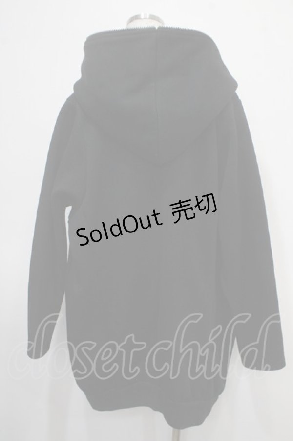 画像2: ALGONQUINS / ロゴ刺繍ブルゾン F 黒 Y-25-04-30-128-AL-JA-SZ-ZT-C046 (2)