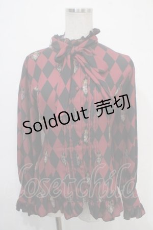 画像: ATELIER PIERROT / Diamond Circus ブラウス  ワイン Y-25-04-30-130-EL-BL-SZ-ZY