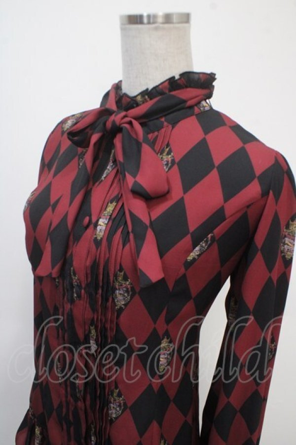 画像3: ATELIER PIERROT / Diamond Circus ブラウス  ワイン Y-25-04-30-130-EL-BL-SZ-ZY (3)