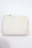 画像2: m petit by misako / AMスカラップ3折財布  中白 Y-25-04-30-036-LO-ZA-SZ-ZY (2)