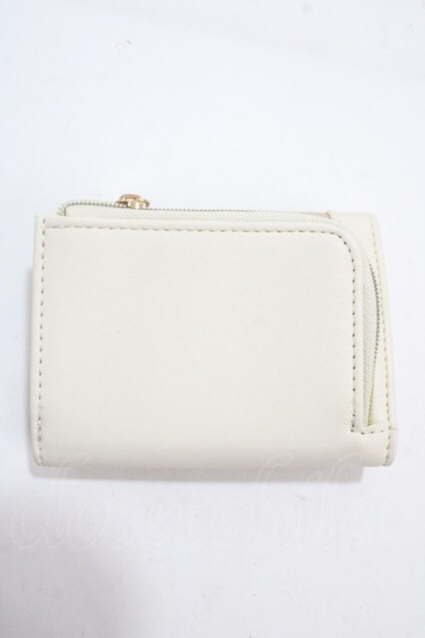 画像2: m petit by misako / AMスカラップ3折財布  中白 Y-25-04-30-036-LO-ZA-SZ-ZY (2)