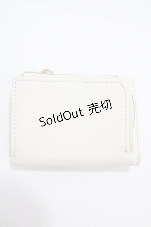 画像2: 【SALE】m petit by misako / AMスカラップ3折財布  中白 Y-25-04-30-036-LO-ZA-SZ-ZT422-F007 (2)