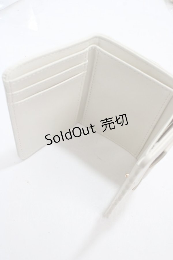 画像3: 【SALE】m petit by misako / AMスカラップ3折財布  中白 Y-25-04-30-036-LO-ZA-SZ-ZT422-F007 (3)