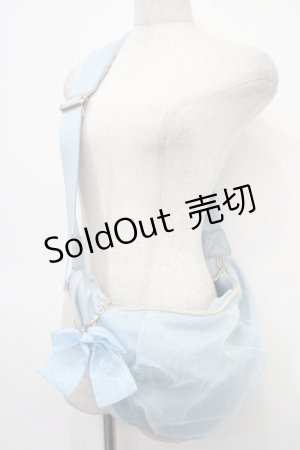 画像: m petit by misako / AMチュールリボンショルダーバッグ  淡青 Y-25-04-30-042-LO-BG-SZ-ZY