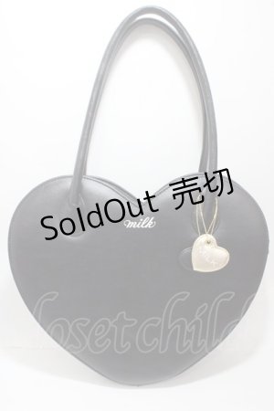 画像: MILK / 40thハートバッグ  黒 Y-25-04-30-047-ML-BG-SZ-ZY