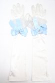 画像1: Angelic Pretty / Brilliant Jewelロング手袋  サックス Y-25-05-05-001-AP-ZA-SZ-ZY (1)