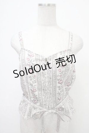 画像: axes femme / リボン付ビスチェ  白 Y-25-05-05-033-AX-TO-SZ-ZY