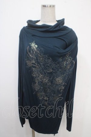 画像: Rozen Kavalier / ドレープレイヤードプリントトップス  グリーン Y-25-05-05-040-OO-TO-SZ-ZY