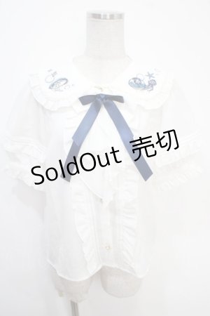 画像: Amavel / Jerryfish Aquarium ブラウス  白 Y-25-05-05-042-CA-BL-SZ-ZY