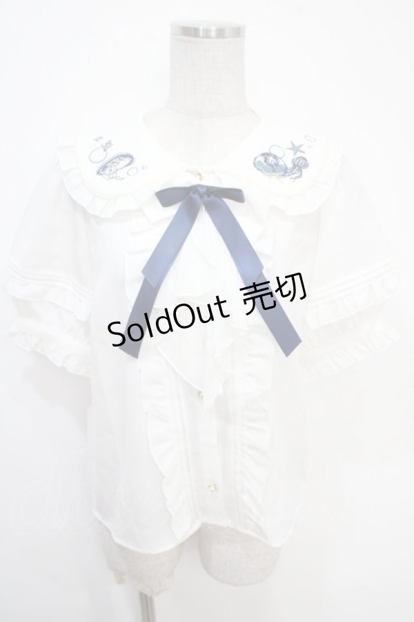 画像1: Amavel / Jerryfish Aquarium ブラウス  白 Y-25-05-05-042-CA-BL-SZ-ZY (1)