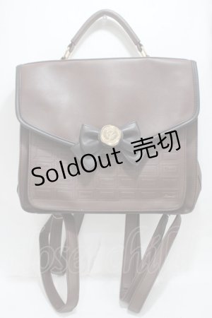 画像: Amavel / プレート付チョコバッグ  ブラウン Y-25-05-05-004-CA-BG-SZ-ZY