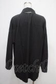 画像2: NieR Clothing / チェックネクタイ付きシャツ  黒 Y-25-05-05-043-PU-TO-SZ-ZY (2)
