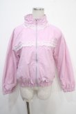 画像1: Fickle Bebe / レース付きブルゾン  ピンク Y-25-05-05-048-0-TO-SZ-ZY (1)
