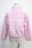 画像2: Fickle Bebe / レース付きブルゾン  ピンク Y-25-05-05-048-0-TO-SZ-ZY (2)
