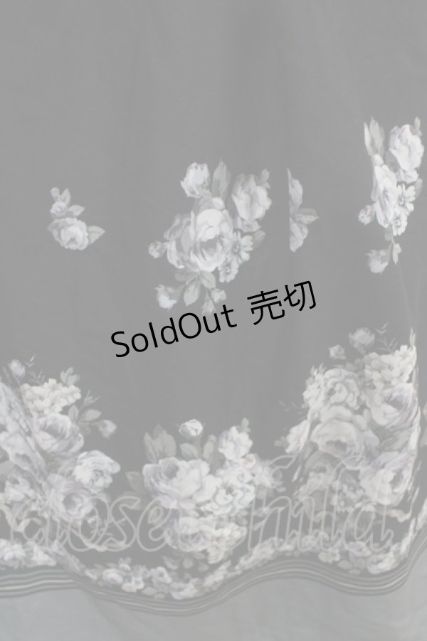 画像3: axes femme / ローズブーケ柄ワンピース M 黒 Y-25-05-05-050-AX-OP-SZ-ZI (3)