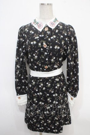 画像: Swankiss / DB flower print O/P F ブラック Y-25-05-05-055-CA-OP-SZ-ZY