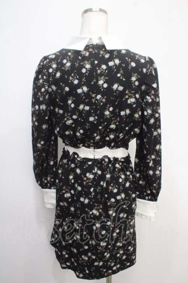 画像2: Swankiss / DB flower print O/P F ブラック Y-25-05-05-055-CA-OP-SZ-ZY (2)