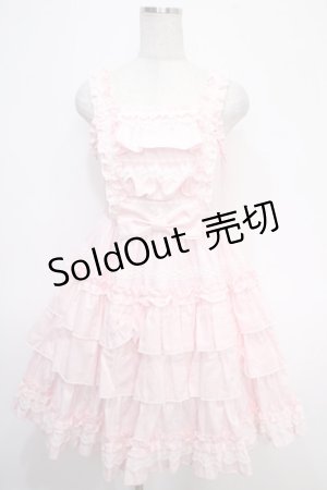 画像: Angelic Pretty / Prettyフリルジャンパースカート  ピンク Y-25-05-05-079-AP-OP-SZ-ZY