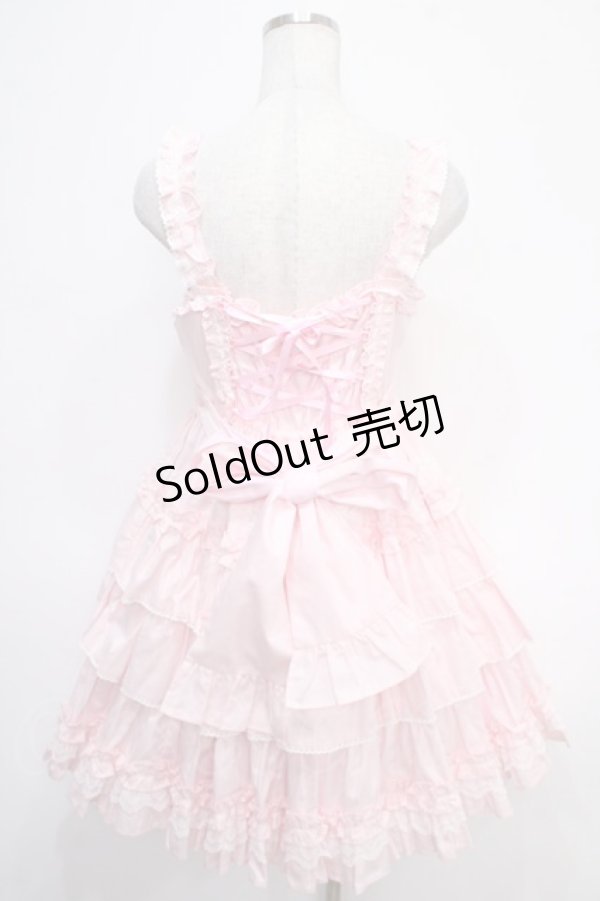 画像2: Angelic Pretty / Prettyフリルジャンパースカート  ピンク Y-25-05-05-079-AP-OP-SZ-ZY (2)
