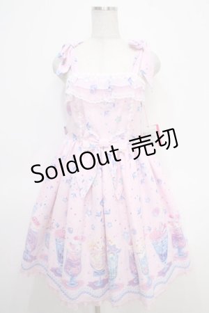 画像: Angelic Pretty / Cream Soda Mermaidジャンパースカート  ピンク Y-25-05-05-080-AP-OP-SZ-ZY