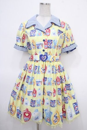 画像: Angelic Pretty / Sunny Smile Laundryワンピース  イエロー Y-25-05-05-089-AP-OP-SZ-ZY