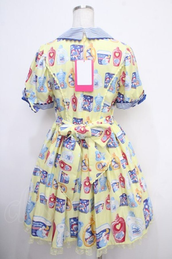 画像2: Angelic Pretty / Sunny Smile Laundryワンピース  イエロー Y-25-05-05-089-AP-OP-SZ-ZY (2)