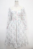 画像1: Kurumi Collaboration / 花柄クラシカルワンピース  白 Y-25-05-05-092-LO-OP-SZ-ZT360 (1)