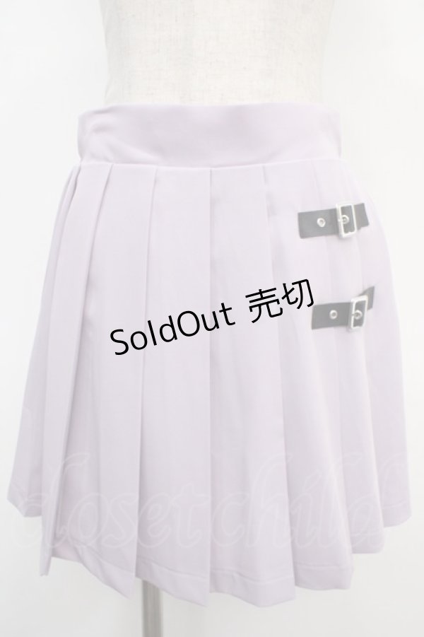画像1: Jamieエーエヌケー / プリーツスカパン M ラベンダー Y-25-05-05-122-LO-PA-SZ-ZY (1)