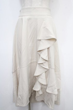 画像: axes femme POETIQUE / バックラッフルフリルスカート M 生成り Y-25-05-05-129-AX-SK-SZ-ZY
