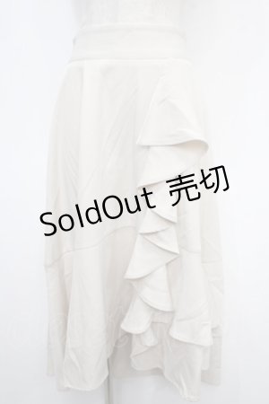 画像: axes femme POETIQUE / バックラッフルフリルスカート M 生成り Y-25-05-05-129-AX-SK-SZ-ZY