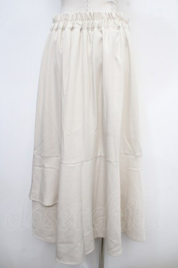 画像2: axes femme POETIQUE / バックラッフルフリルスカート M 生成り Y-25-05-05-129-AX-SK-SZ-ZY (2)
