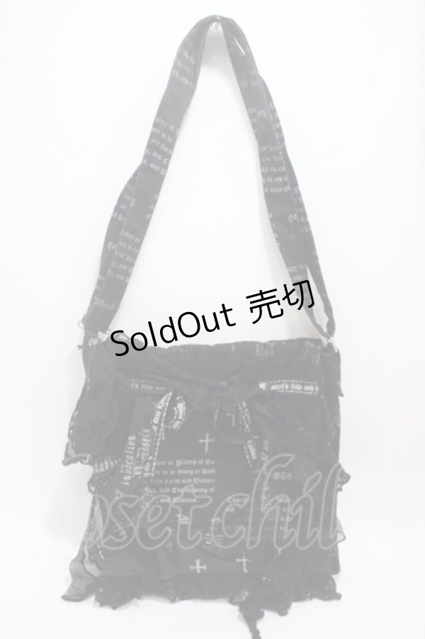 画像1: HN+nois / 総柄ショルダーバッグ  黒 Y-25-05-05-002-HN-BG-SZ-ZY (1)