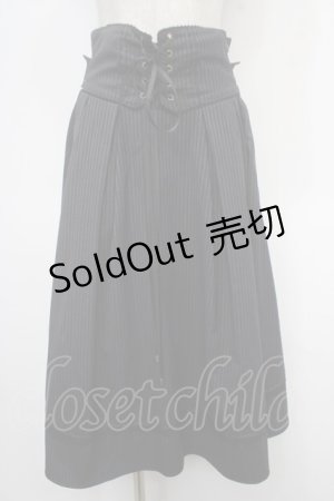 画像: Amavel / Mademoiselleコルセット風スカート F グレー Y-25-05-05-134-CA-SK-SZ-ZY