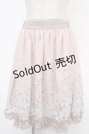 画像: axes femme / 花柄スカート M 淡ピンク Y-25-05-05-144-AX-SK-SZ-ZY