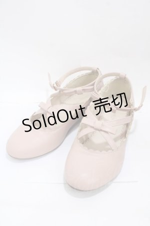 画像: m petit by misako / リボンパンプス ｍ ピンク Y-25-05-05-015-LO-SH-SZ-ZY