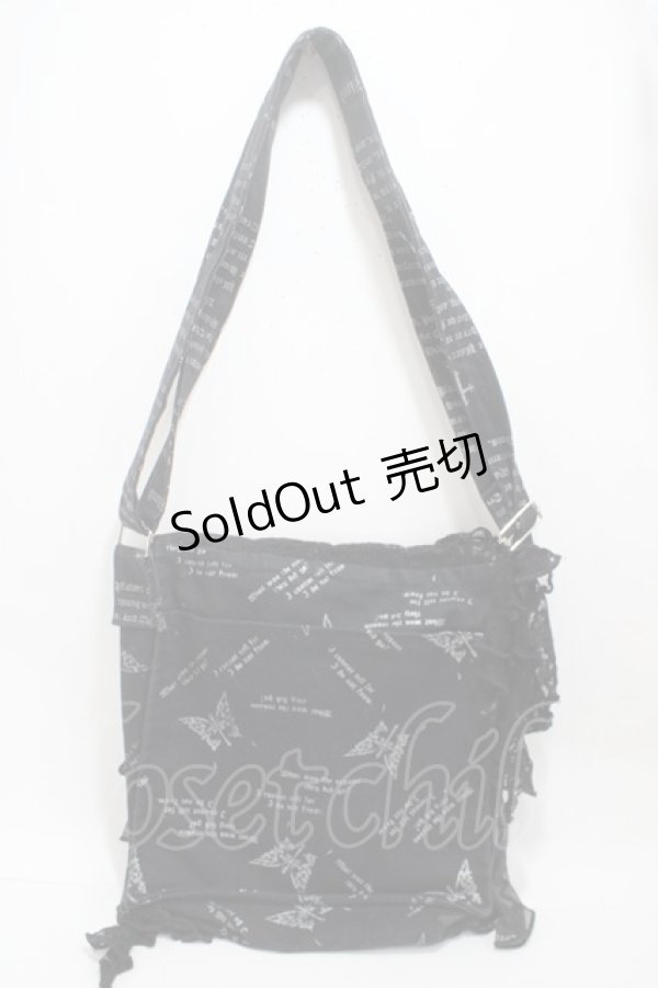 画像3: HN+nois / 総柄ショルダーバッグ  黒 Y-25-05-05-002-HN-BG-SZ-ZY (3)