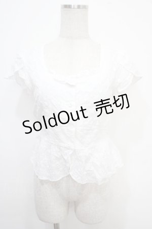 画像: MILK / スノーホワイトブラウス  ホワイト Y-25-05-05-018-ML-BL-SZ-ZI